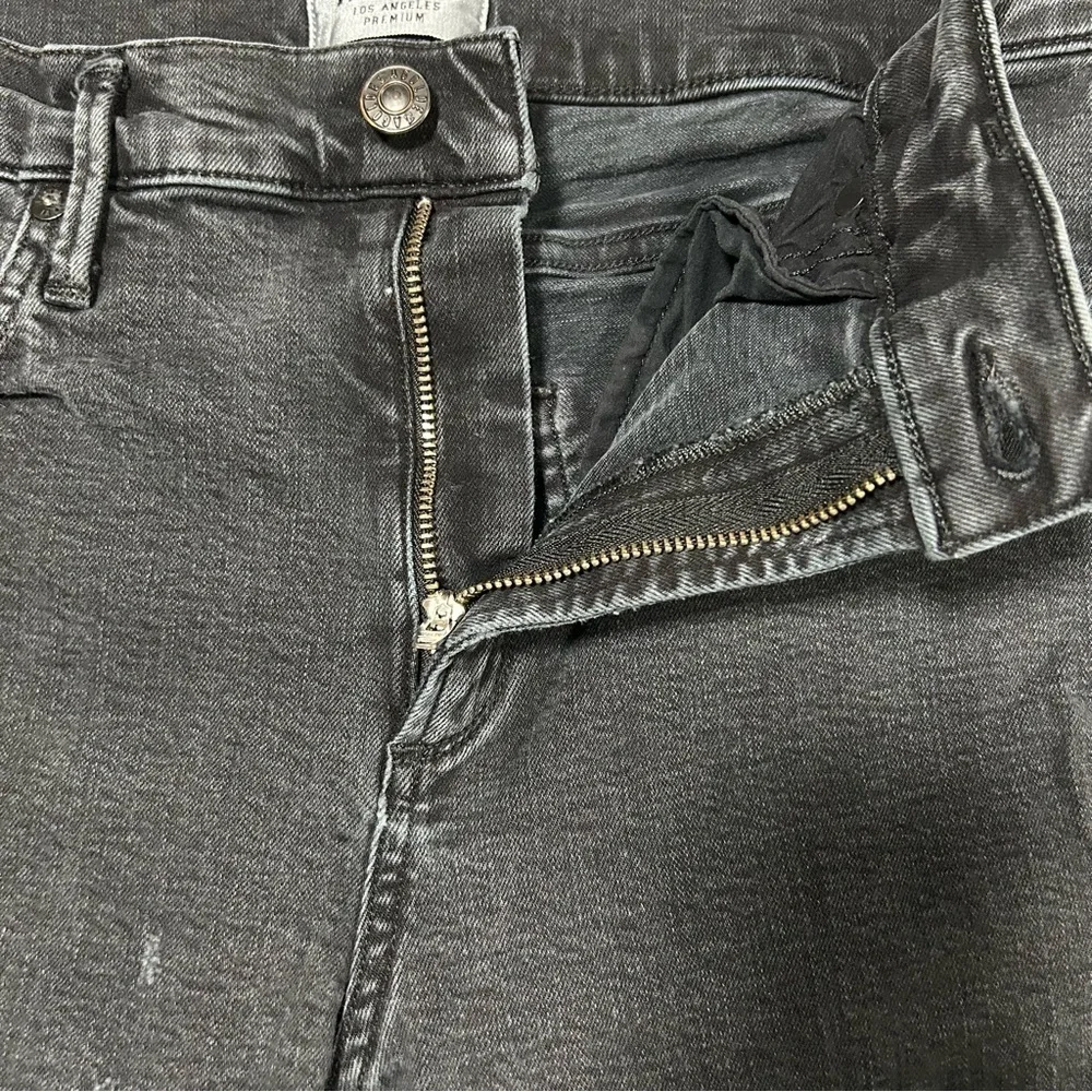 Agolde Sophie High Rise Skinny Crop Jeans Temple Black Size 27
